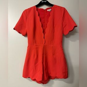 Orange/Red Romper